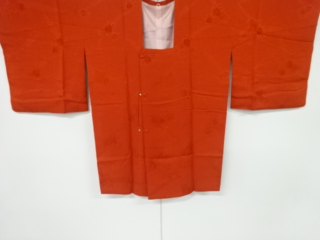 リサイクル　草花模様織出し道行コート